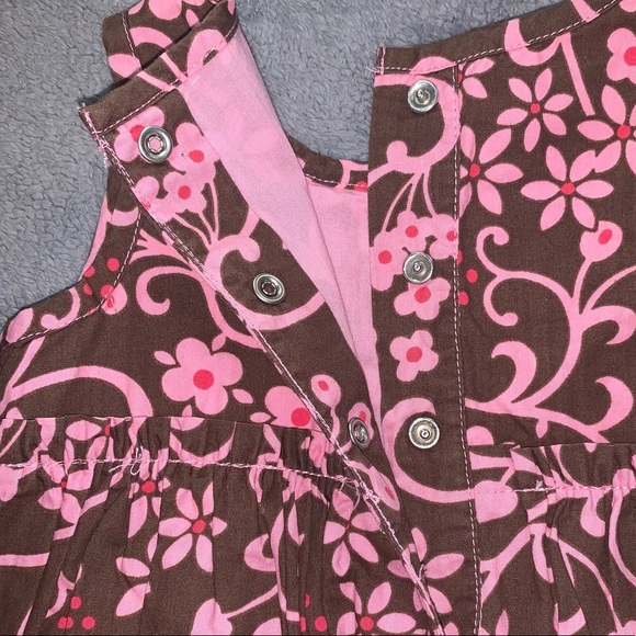 Baby Gap Brown With Pink Dress Size 3-5 Months - Picture 5 of 7